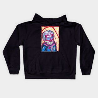 Gothic Bulldog Clown Kids Hoodie